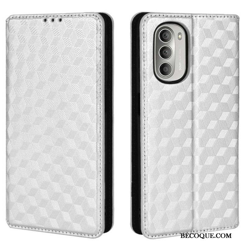 Flip Cover Moto G51 5G Effet Cuir Diamant