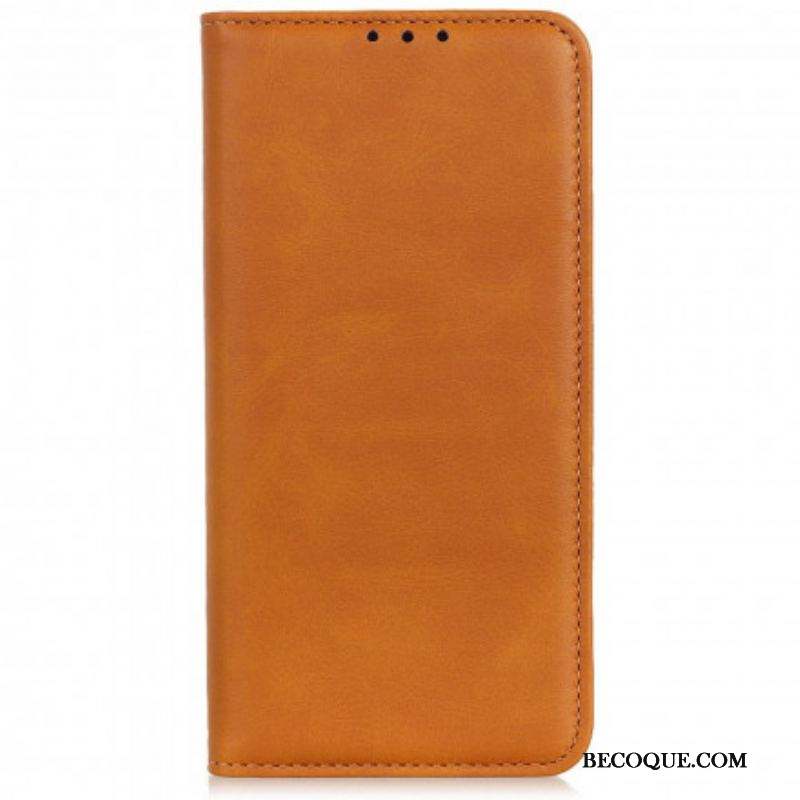 Flip Cover Motorola Edge 20 Lite Cuir Fendu Design