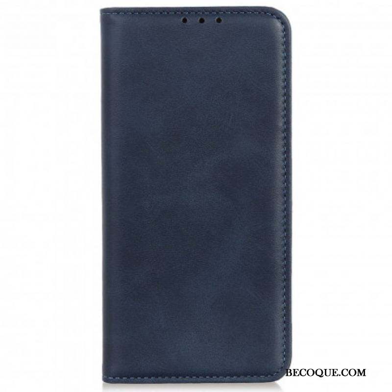 Flip Cover Motorola Edge 20 Lite Cuir Fendu Design