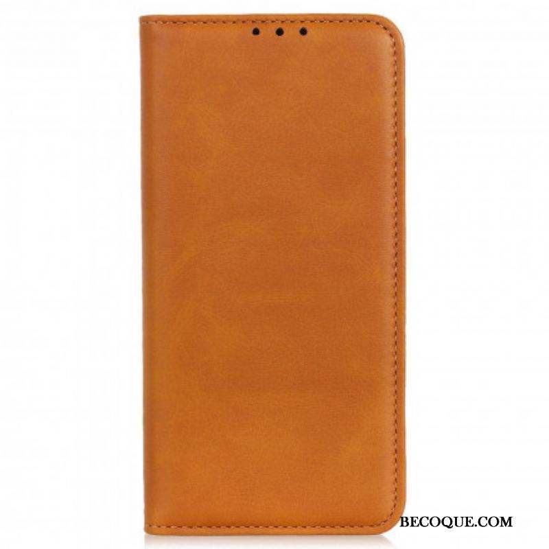 Flip Cover Motorola Edge 20 Pro Cuir Fendu Design