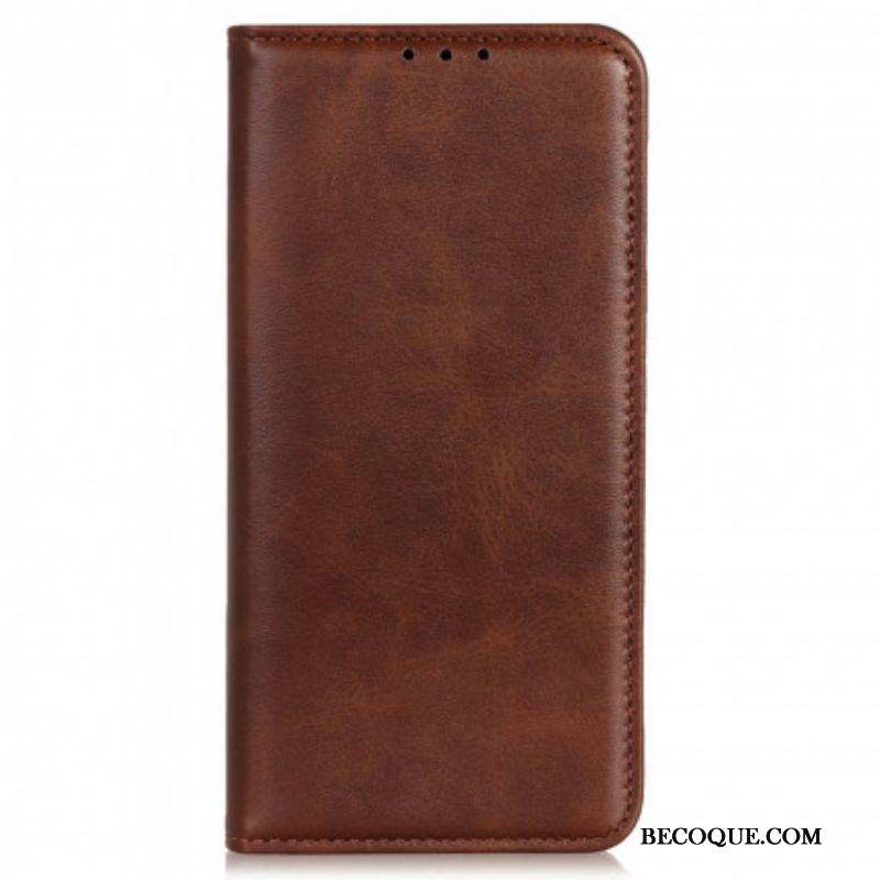 Flip Cover Motorola Edge 20 Pro Cuir Fendu Design