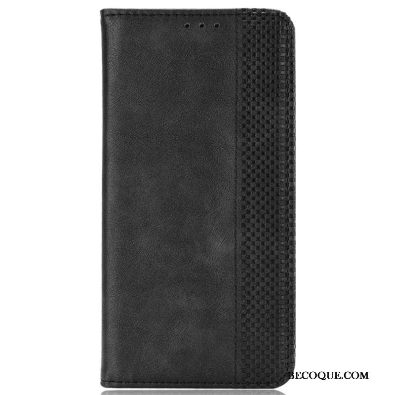 Flip Cover Motorola Edge 50 Fusion Frise Rétro