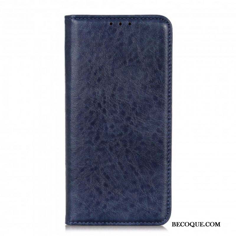 Flip Cover Motorola G60s Cuir Fendu Texturé