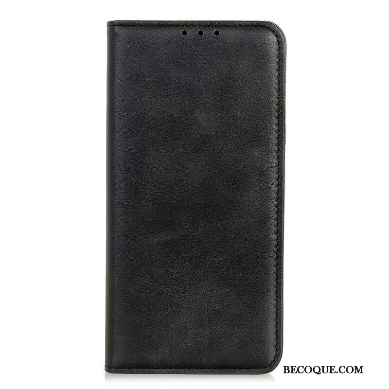 Flip Cover Samsung Galaxy A12 / M12 Cuir Fendu