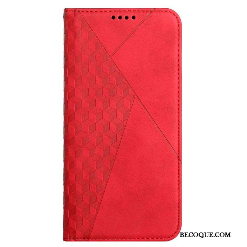 Flip Cover Samsung Galaxy A12 / M12 Effet Cuir Géo