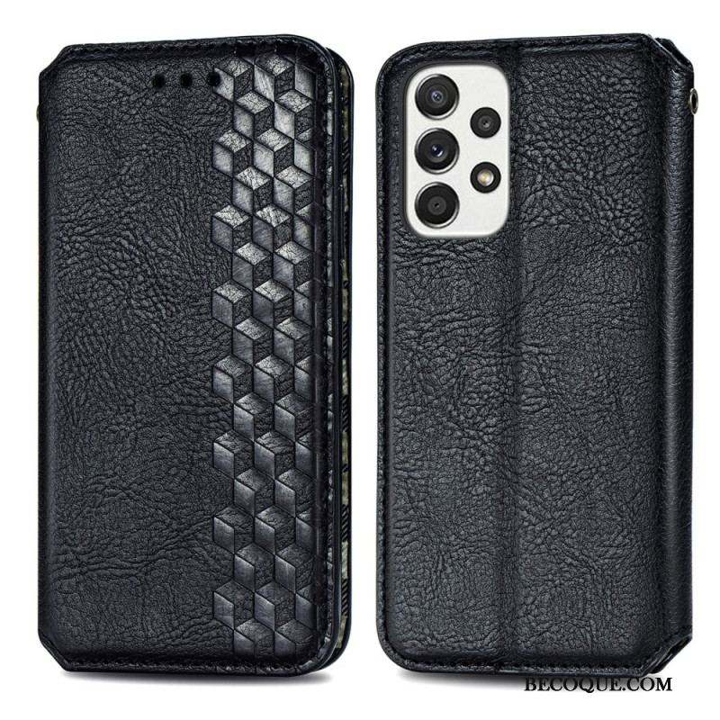 Flip Cover Samsung Galaxy A13 Effet Cuir Motif 3D