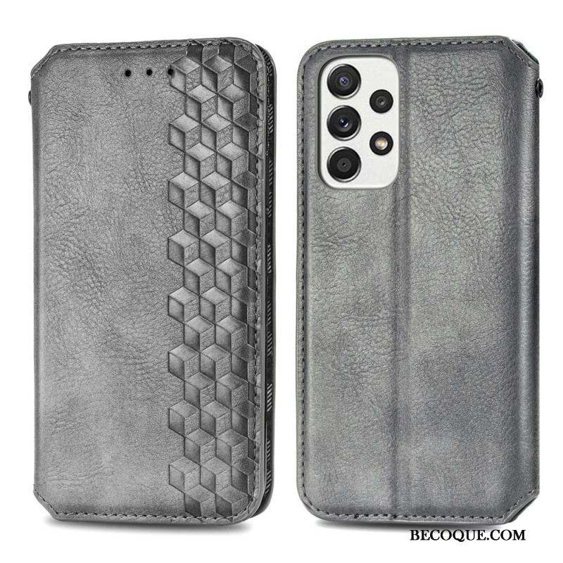 Flip Cover Samsung Galaxy A13 Effet Cuir Motif 3D