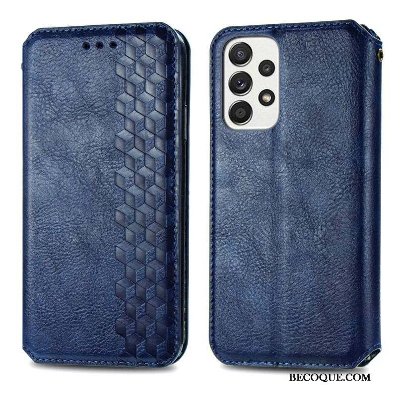 Flip Cover Samsung Galaxy A13 Effet Cuir Motif 3D