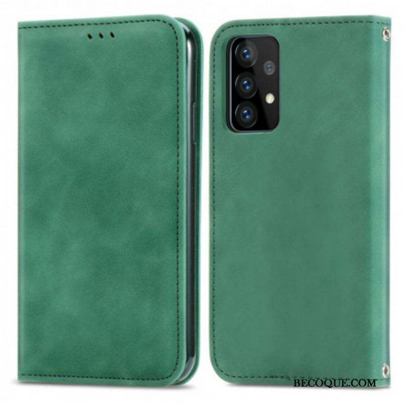 Flip Cover Samsung Galaxy A52 4G / A52 5G / A52s 5G Effet Cuir Chic