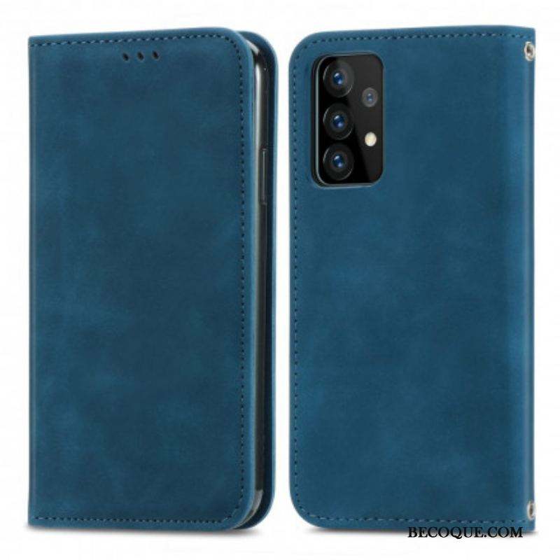 Flip Cover Samsung Galaxy A52 4G / A52 5G / A52s 5G Effet Cuir Chic