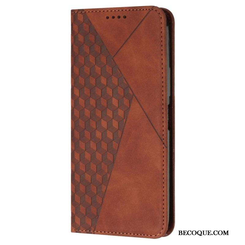 Flip Cover Samsung Galaxy A54 5G Style Cuir Motif 3D