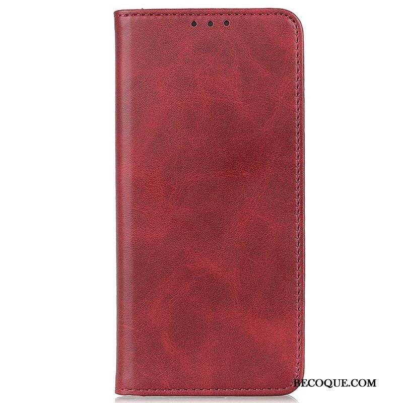 Flip Cover Samsung Galaxy M13 5G Cuir Fendu