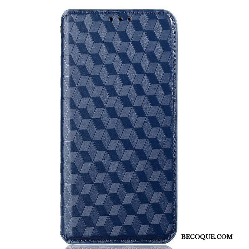 Flip Cover Samsung Galaxy M13 Cubes 3D