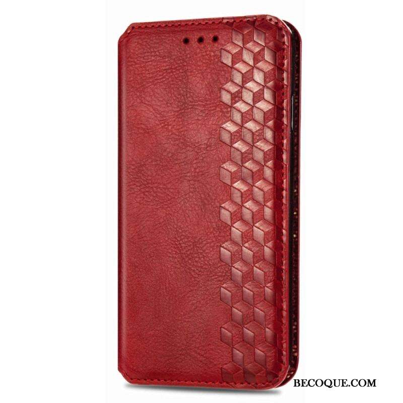 Flip Cover Samsung Galaxy M13 Effet Cuir Motif