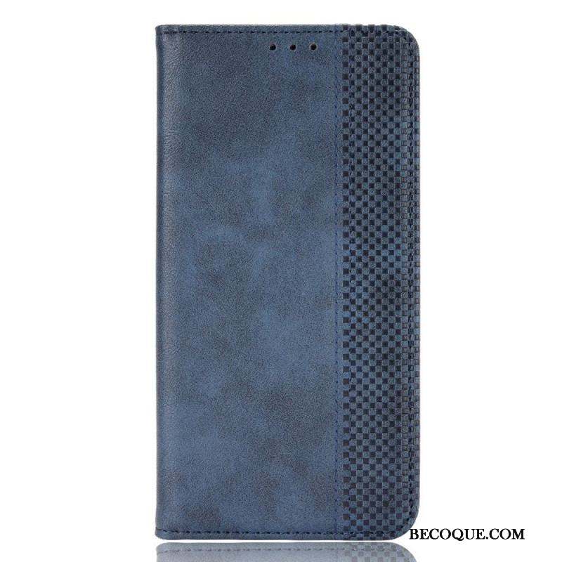 Flip Cover Samsung Galaxy M23 5G Effet Cuir Vintage Stylisé