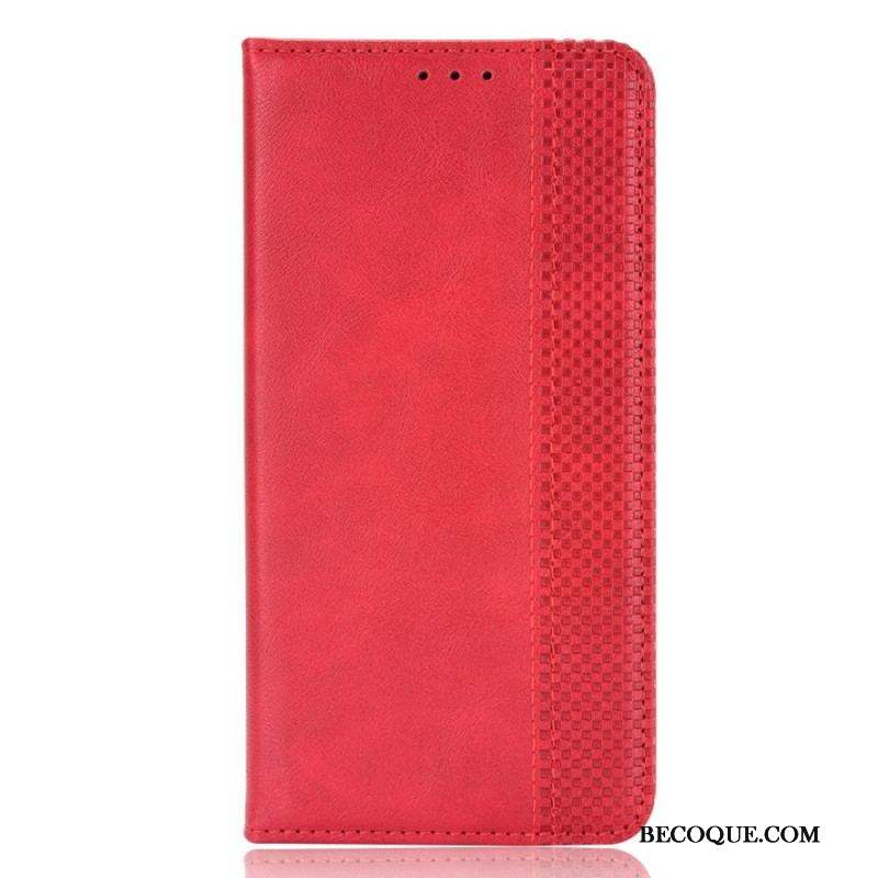 Flip Cover Samsung Galaxy M23 5G Effet Cuir Vintage Stylisé