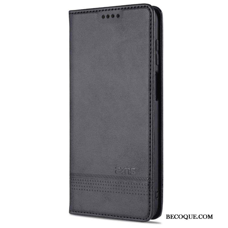 Flip Cover Samsung Galaxy M32 Style Cuir AZNS