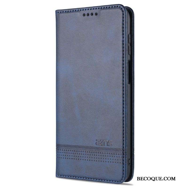 Flip Cover Samsung Galaxy M32 Style Cuir AZNS