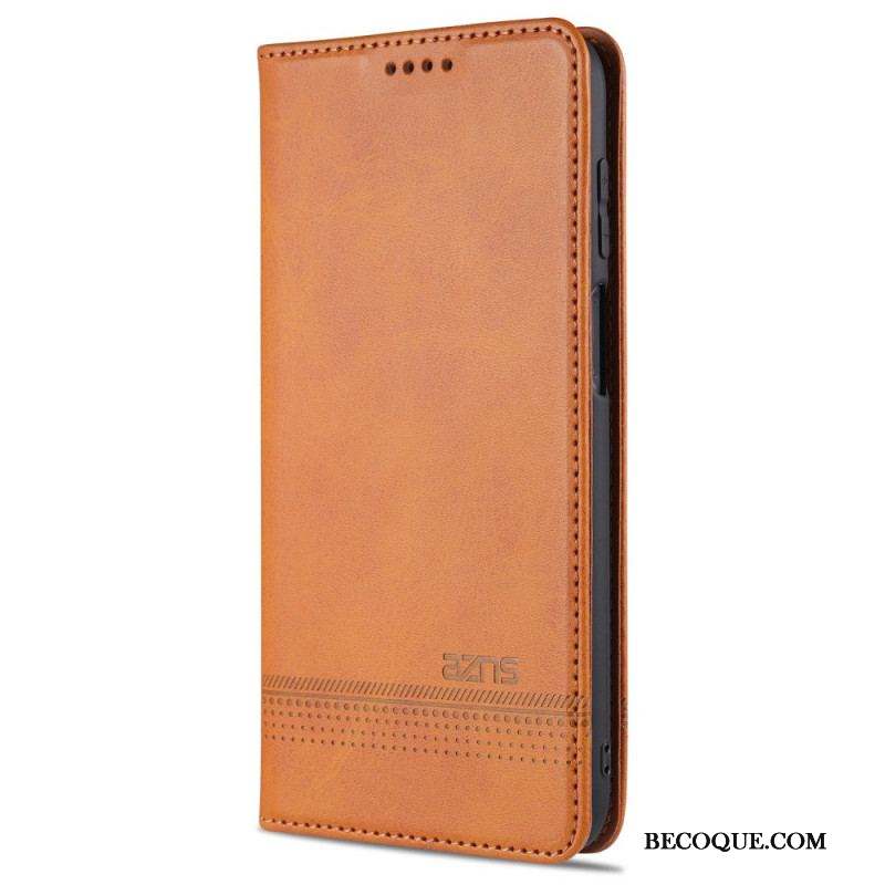 Flip Cover Samsung Galaxy M32 Style Cuir AZNS