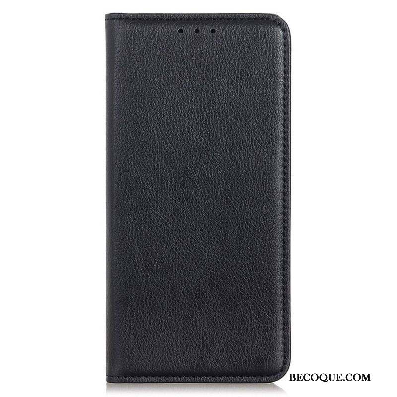 Flip Cover Samsung Galaxy M33 5G Cuir Fendu Litchi