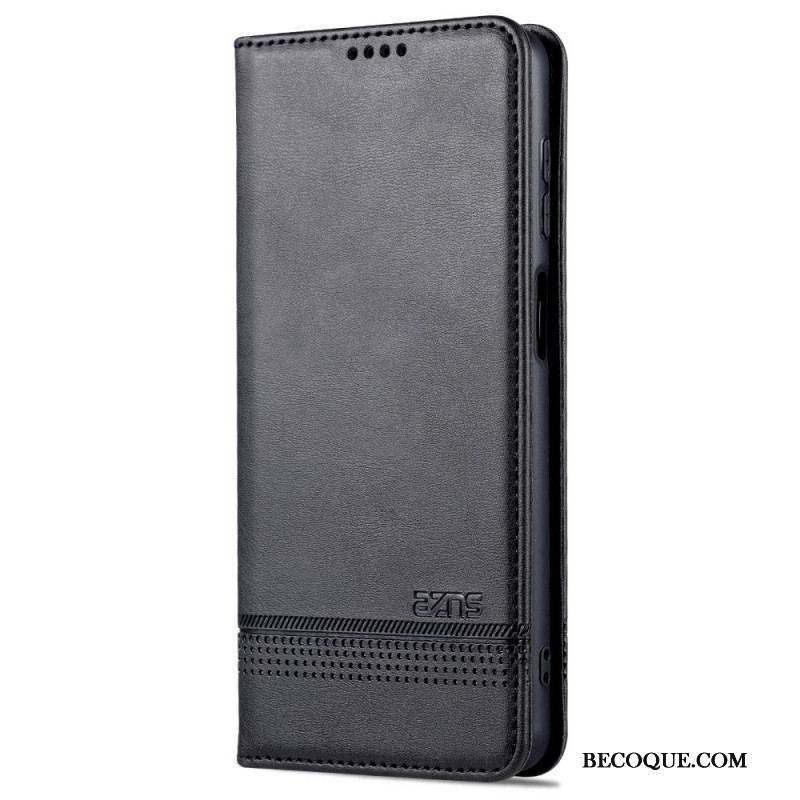 Flip Cover Samsung Galaxy M52 5G AZNS Effet Cuir