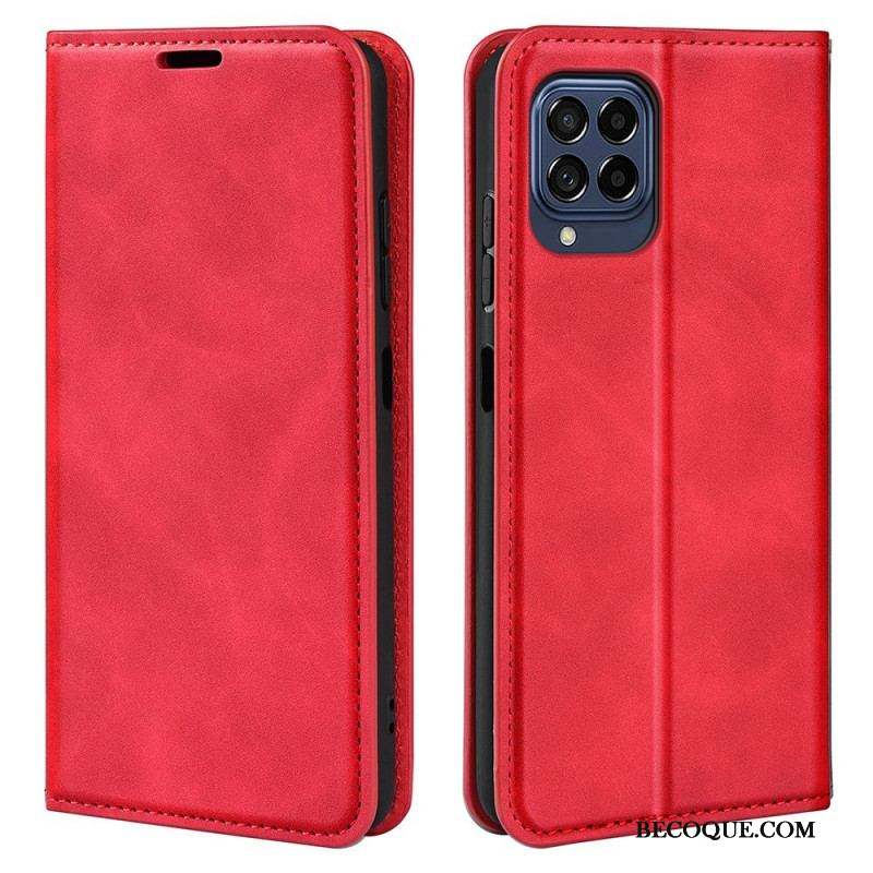 Flip Cover Samsung Galaxy M53 5G Skin-Touch Douceur