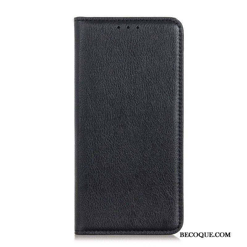 Flip Cover Samsung Galaxy S20 FE Cuir Litchi Fendu Élégance