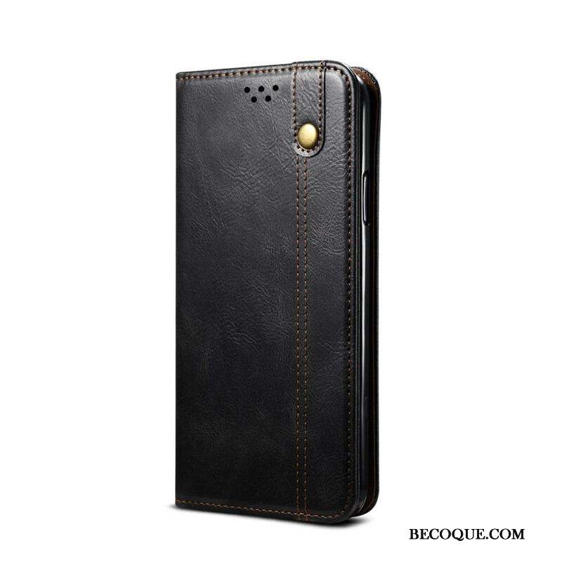 Flip Cover Samsung Galaxy S20 FE Simili Cuir Ciré