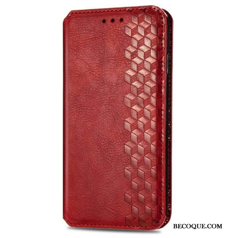 Flip Cover Samsung Galaxy S20 FE Simili Cuir Texture Diamant