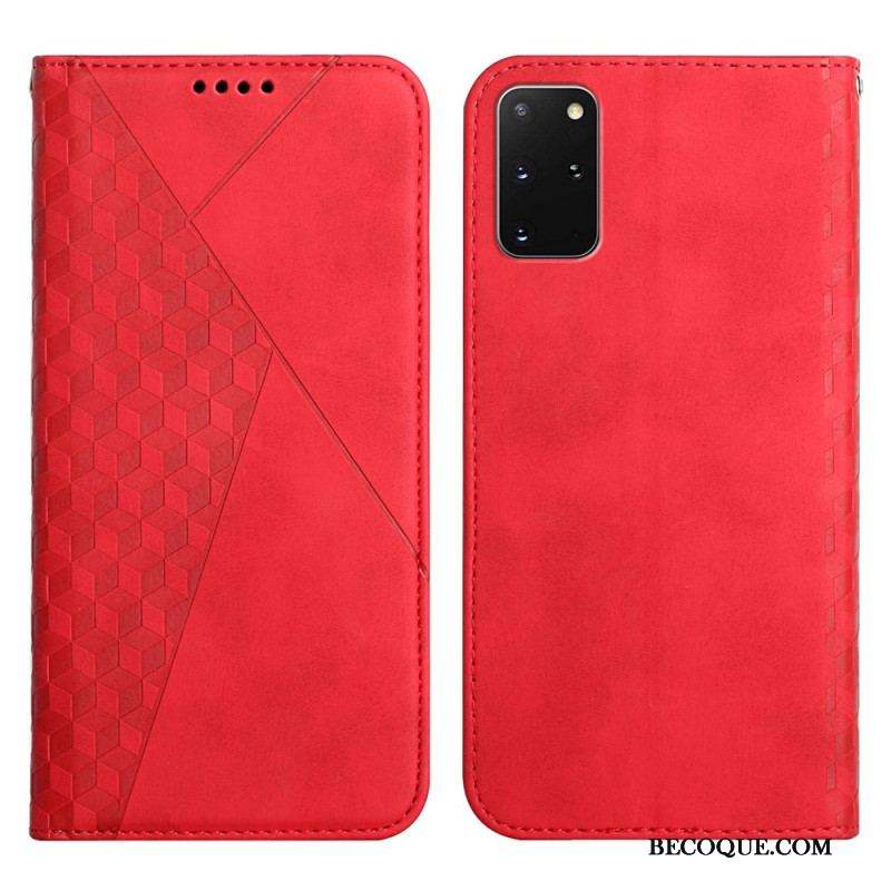 Flip Cover Samsung Galaxy S20 Plus / S20 Plus 5G Effet Cuir Géo