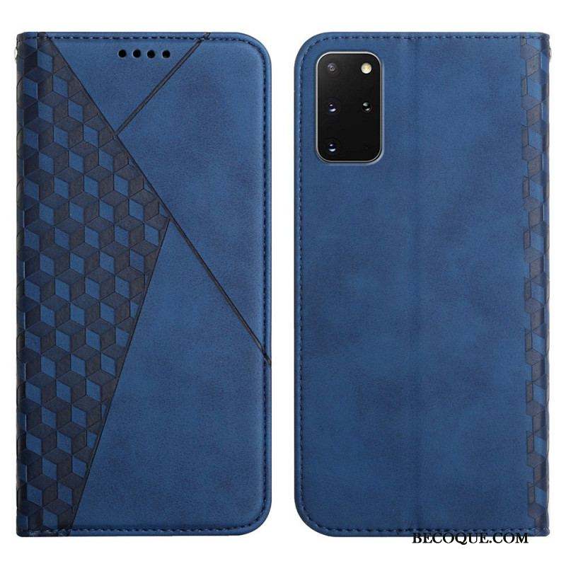 Flip Cover Samsung Galaxy S20 Plus / S20 Plus 5G Effet Cuir Géo