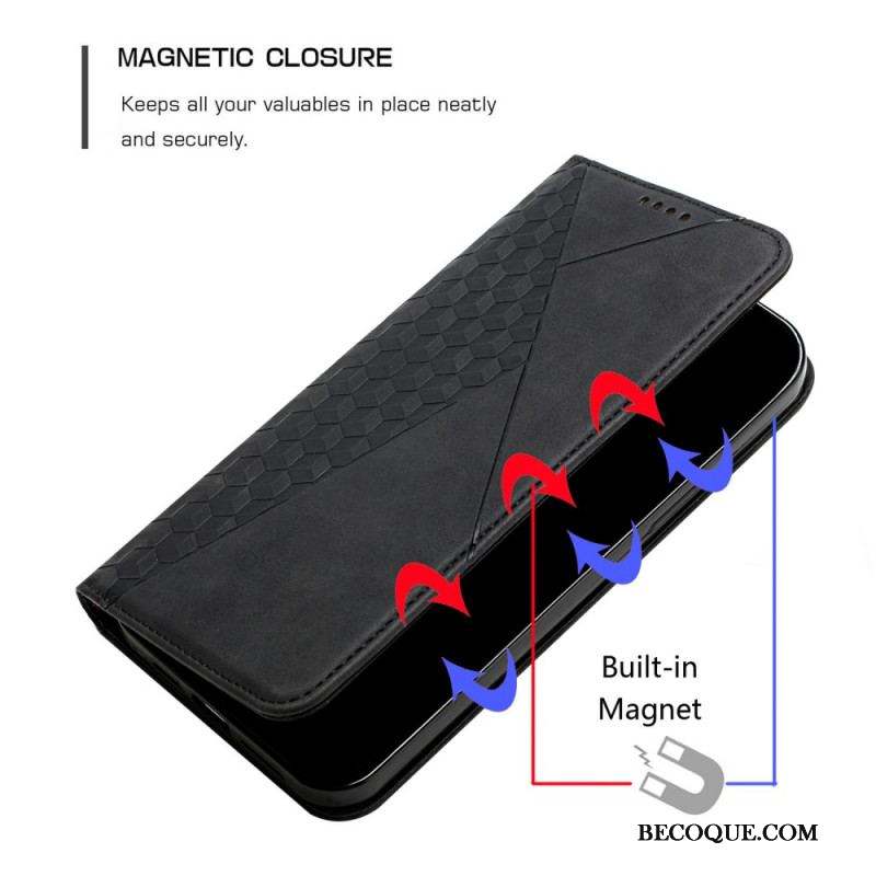 Flip Cover Samsung Galaxy S20 Ultra Effet Cuir Géo