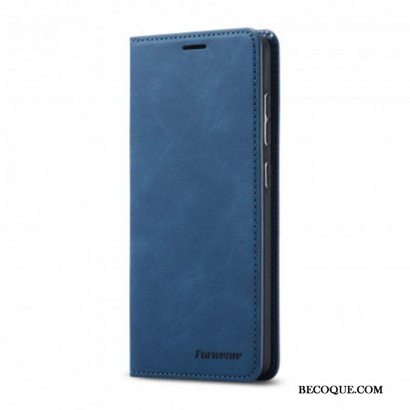 Flip Cover Samsung Galaxy S21 5G Effet Cuir FORWENW