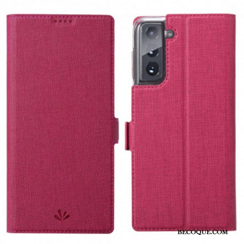 Flip Cover Samsung Galaxy S21 5G Texturée VILI DMX