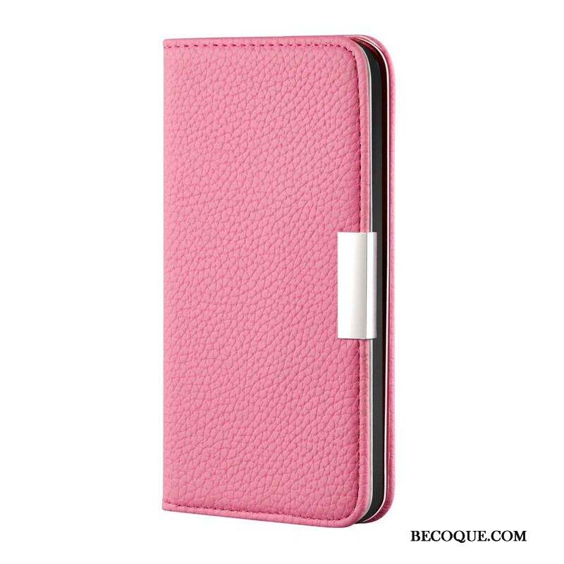 Flip Cover Samsung Galaxy S21 FE Simili Cuir Litchi Ultra Chic