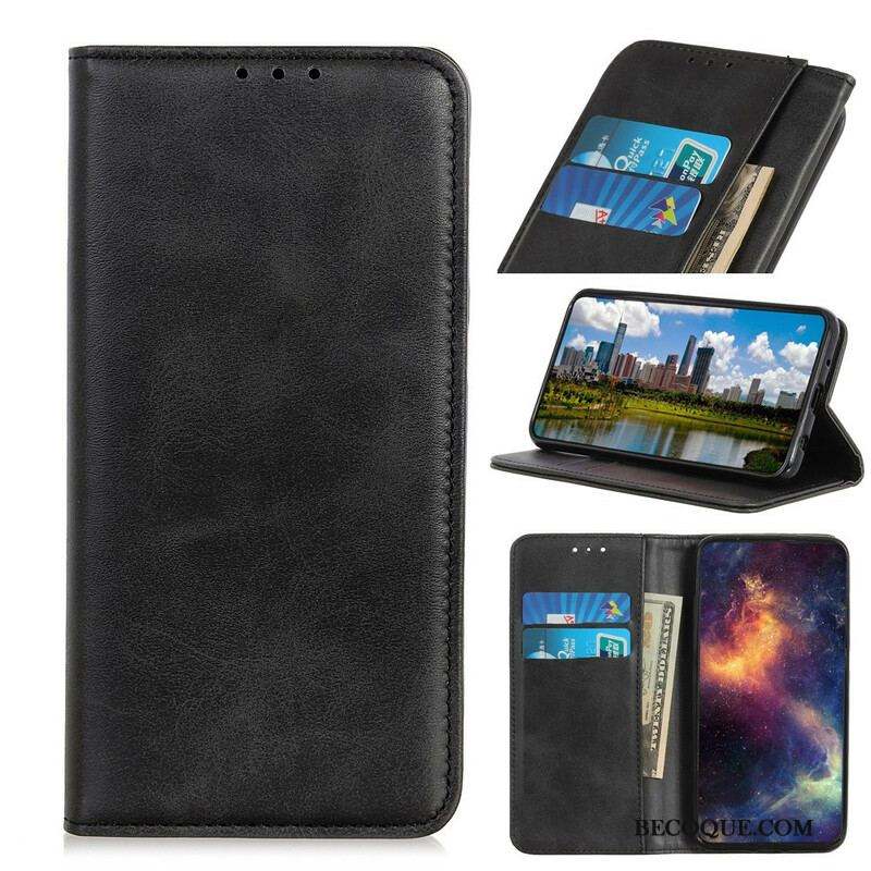 Flip Cover Samsung Galaxy S21 Ultra 5G Cuir Fendu Vintage