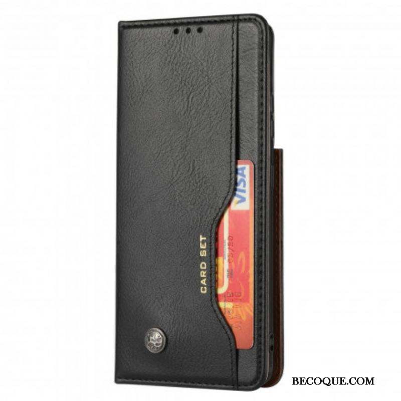 Flip Cover Samsung Galaxy S21 Ultra 5G Simili Cuir Porte-Cartes