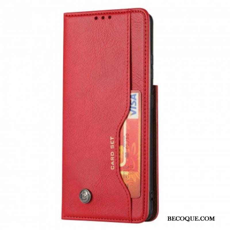 Flip Cover Samsung Galaxy S21 Ultra 5G Simili Cuir Porte-Cartes