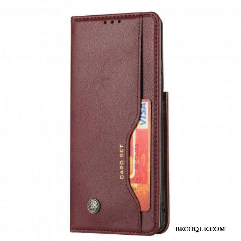 Flip Cover Samsung Galaxy S21 Ultra 5G Simili Cuir Porte-Cartes