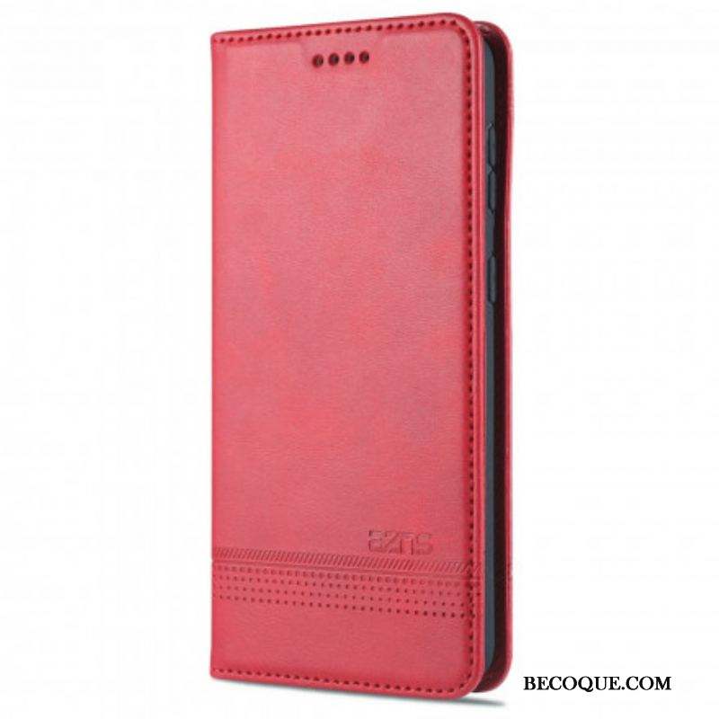 Flip Cover Samsung Galaxy S21 Ultra 5G Style Cuir AZNS