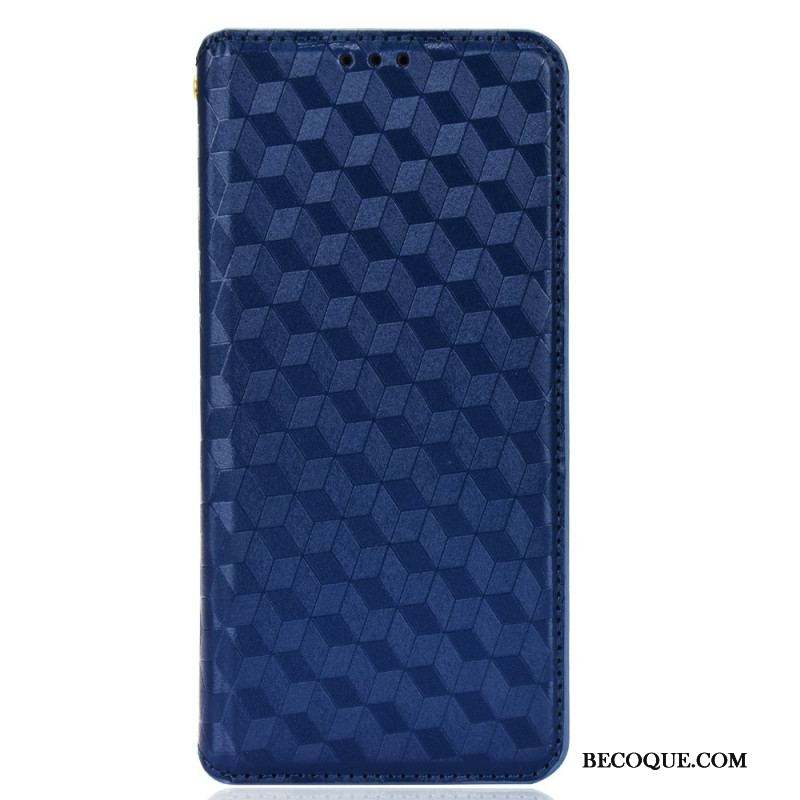 Flip Cover Samsung Galaxy S22 5G Effet Cuir Diamant
