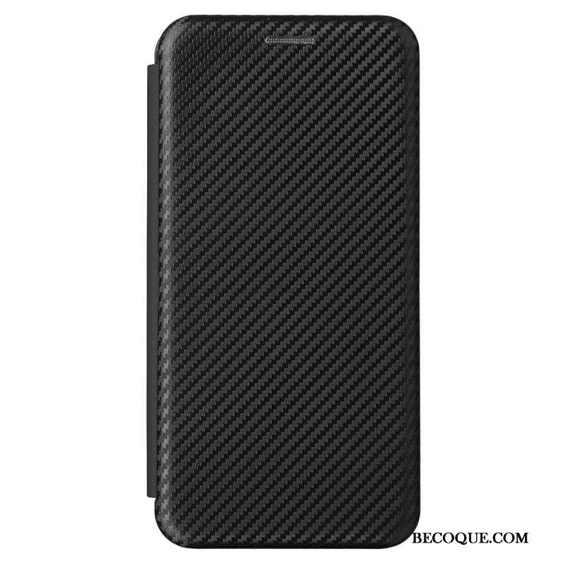 Flip Cover Samsung Galaxy S22 5G Fibre Carbone