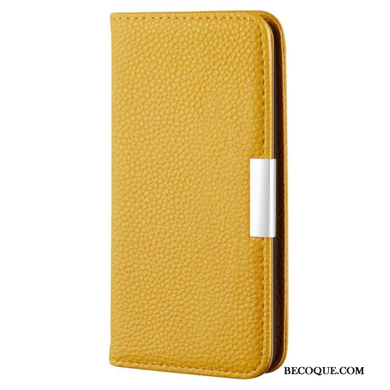 Flip Cover Samsung Galaxy S22 5G Simili Cuir Litchi Ultra Chic