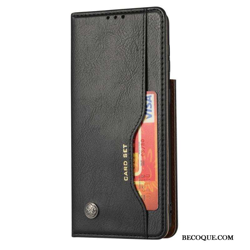 Flip Cover Samsung Galaxy S22 5G Simili Cuir Porte-Cartes