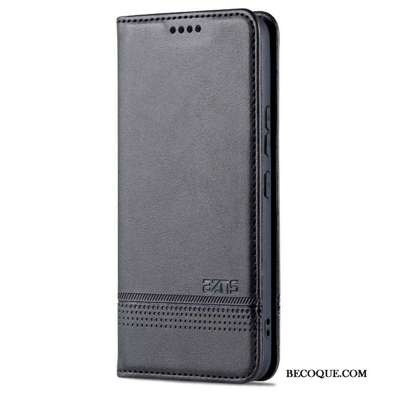 Flip Cover Samsung Galaxy S22 5G Style Cuir AZNS