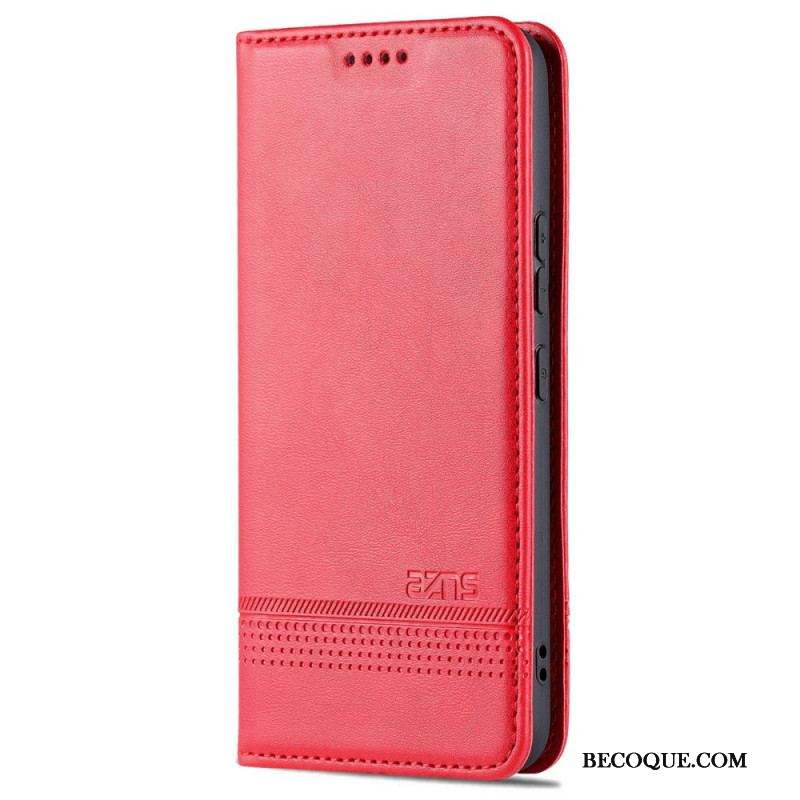 Flip Cover Samsung Galaxy S22 5G Style Cuir AZNS