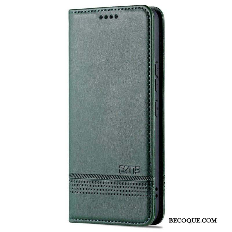 Flip Cover Samsung Galaxy S22 5G Style Cuir AZNS