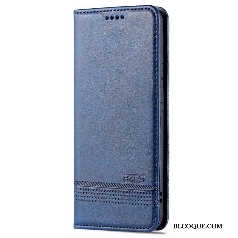 Flip Cover Samsung Galaxy S22 5G Style Cuir AZNS