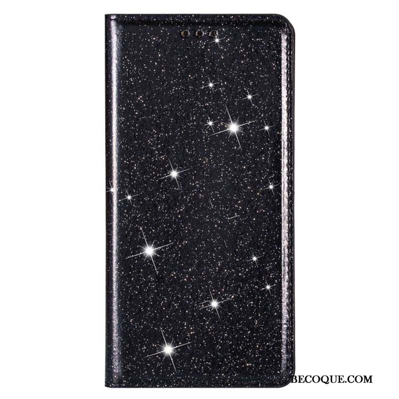 Flip Cover Samsung Galaxy S22 5G Style Paillettes