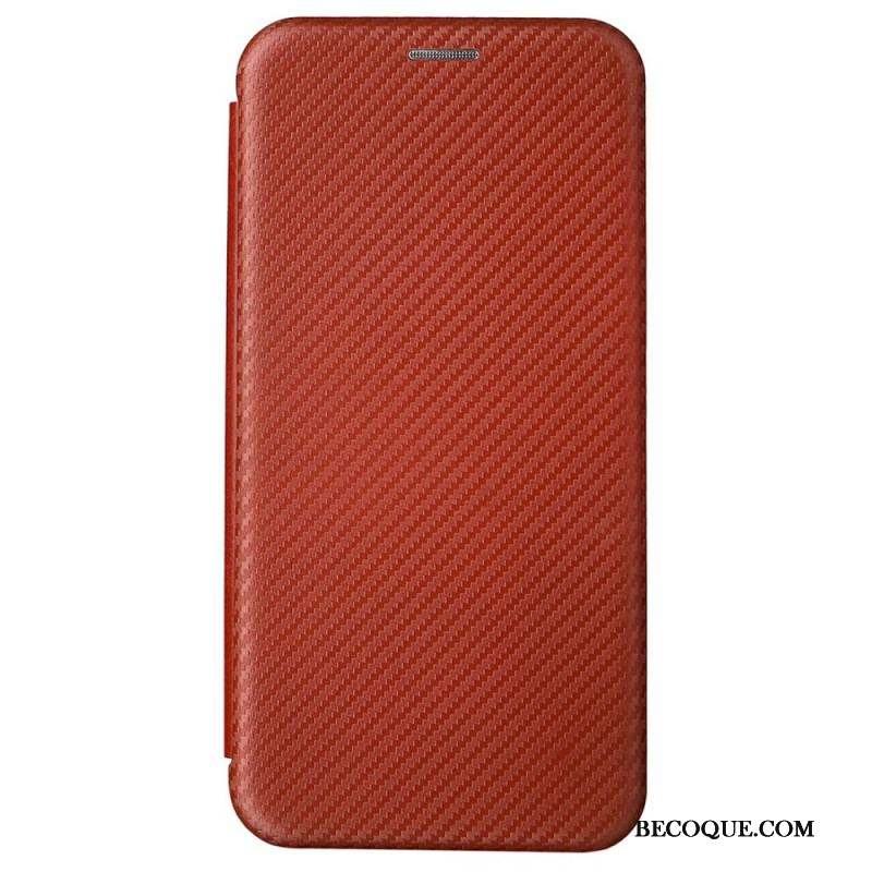 Flip Cover Samsung Galaxy S22 Plus 5G Fibre Carbone